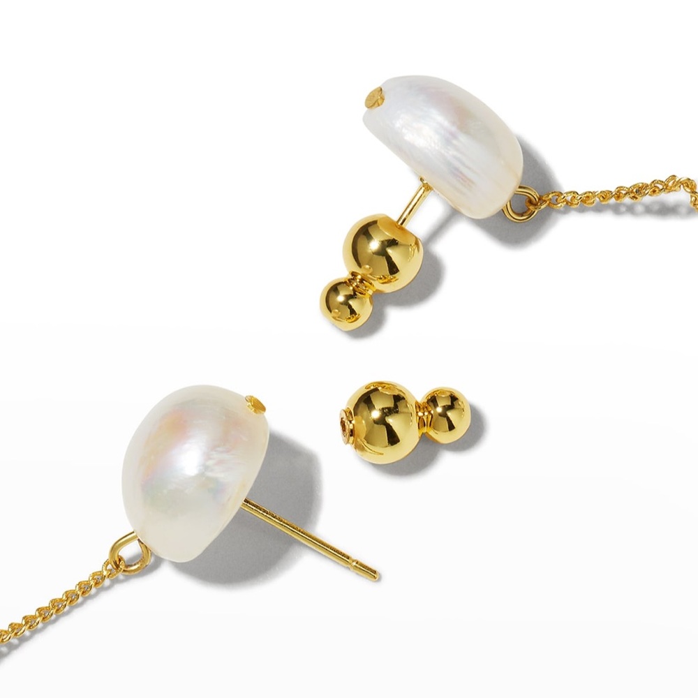 🌺🎉HP🎉🌺 NWT Cult Gaia Atum Freshwater Pearl Earrings - Picture 15 of 16
